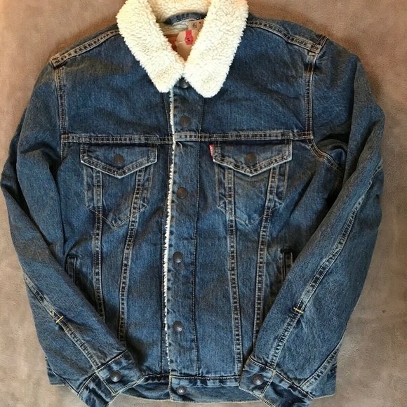 Levi's Trucker Sherpa Jean Jacket size S - Picture 3 of 7